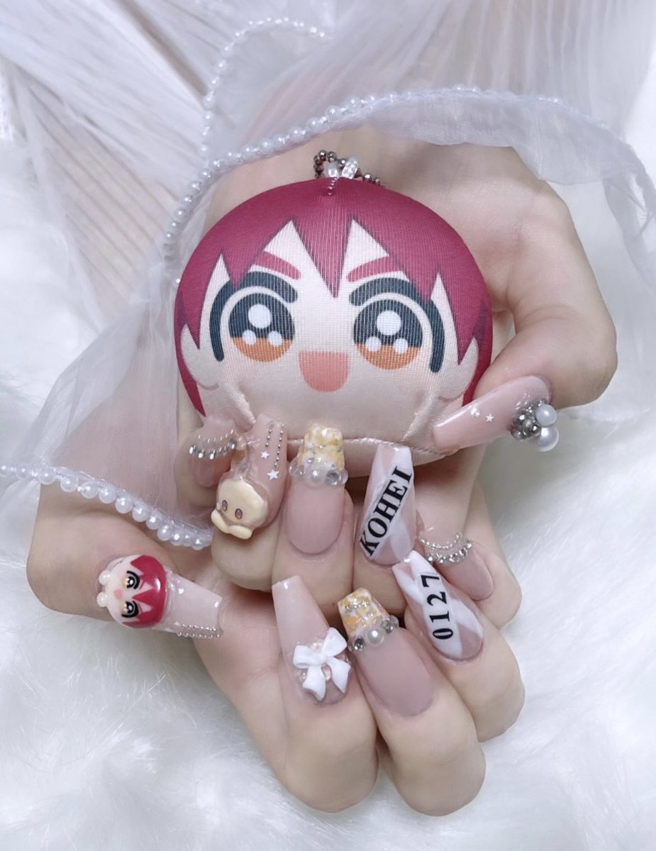 KOHEI_only1's tweet photo. ネイルも可愛くしたから載せちゃう💅🏻🧡
航兵くんに直接見てもらえて良かった(ＴωＴ)

#栗田航兵23歳_届けでっかい愛のpresent 
#HAPPYKOHEIDAY https://t.co/xUCh8EMBos