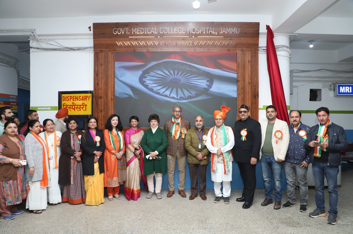 GMCHJAMMU's tweet photo. Celebration of  Republic day 2025 in  GMC Jammu https://t.co/nxOL2mrdo8