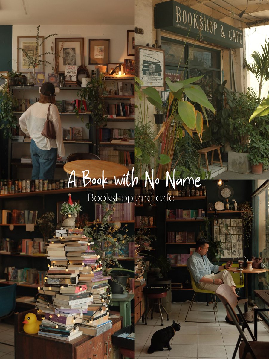 ununfah's tweet image. A Book with No Name 
📍 maps.app.goo.gl/RC6vXynVX6AfGb…
ร้านหนังสือเล็กๆแถวสามเสนที่มีกาแฟขายนิดหน่อย แต่สิ่งที่ดีที่สุดคือมีน้องแมววิ่งเล่นมาคอย entertain ช่วยฮีลใจได้เป็นอย่างดี แถมเหมาะมานั่งอ่านหนังสือ เพราะร้านปิดดึกทีเดียว ช่วงนี้มีแมวเด็กมาใหม่ด้วย ทาสแมวต้องชอบแน่ๆ 
🕕 จ.-ศ.…