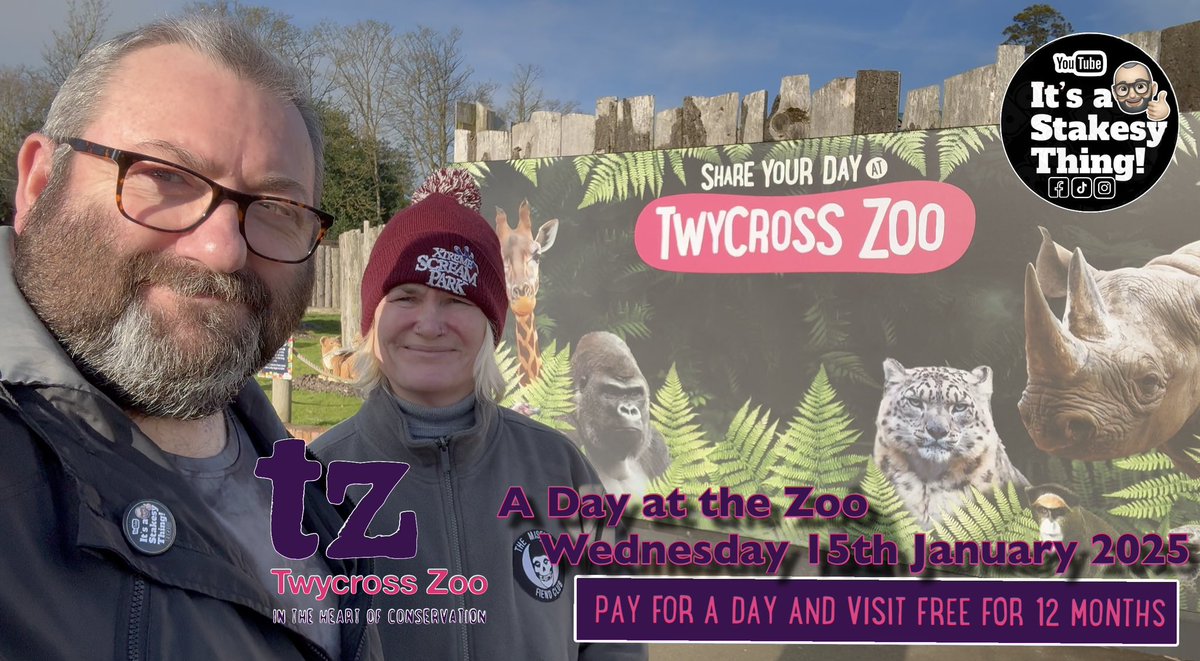 Stakesy3000's tweet photo. Todays offering now over on our YouTube channel is our First visit of 2025 to @twycrosszoo One of June’s favourite places to visit &amp; the Only Zoo in the UK to have all the Great Apes, come have a leisurely look around with us 🫶🦧https://t.co/pzn5vFTXpK 🦍🦏 #twycrosszoo #zoo https://t.co/VkPmtD9fji