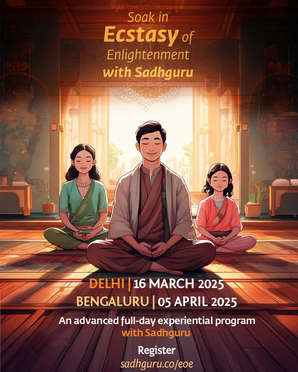 shilpapoet's tweet photo. 🪷Delve into the depths of the soul's sacred states.
Sadhguru's wisdom, a guiding light, will lead the way,
Through a day of discovery, in a transformative sway.

#𝐌𝐞𝐝𝐢𝐭𝐚𝐭𝐞𝐖𝐢𝐭𝐡𝐒𝐚𝐝𝐡𝐠𝐮𝐫𝐮 https://t.co/LOJtZqRqec https://t.co/WAFlCK0akh
