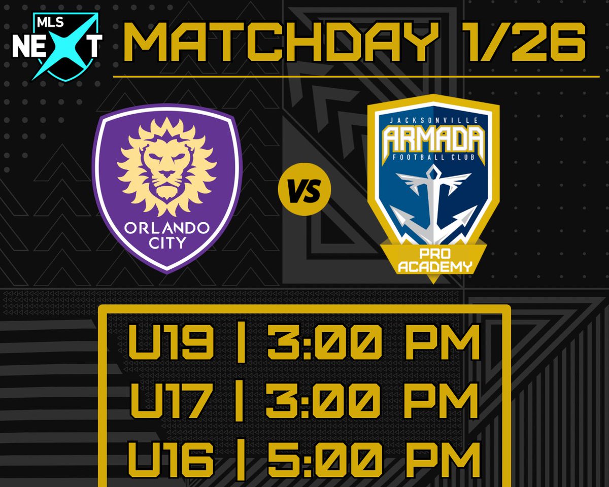 ArmadaFCAcademy's tweet photo. It’s an away #MAYCHDAY for the boys in blue as the make the trip down to Seminole to battle Orlando City!
#MLSNEXT | @MLSNEXT https://t.co/QwoTmbDRCy