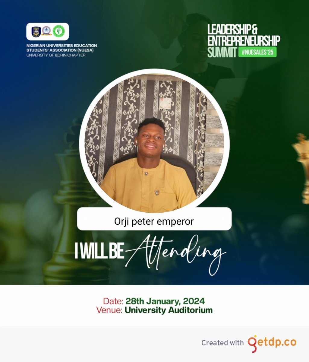 DGlobalEmperor's tweet photo. *I WILL BE THERE!*
This is your chance to learn, grow, and network with top leaders and innovators. Don’t miss out on this transformative experience!```
Let’s make history together! Will you be there too?
*#NUESALES'25*
*#Excelerate-Driven Administration* https://t.co/TsYiA8DvcD