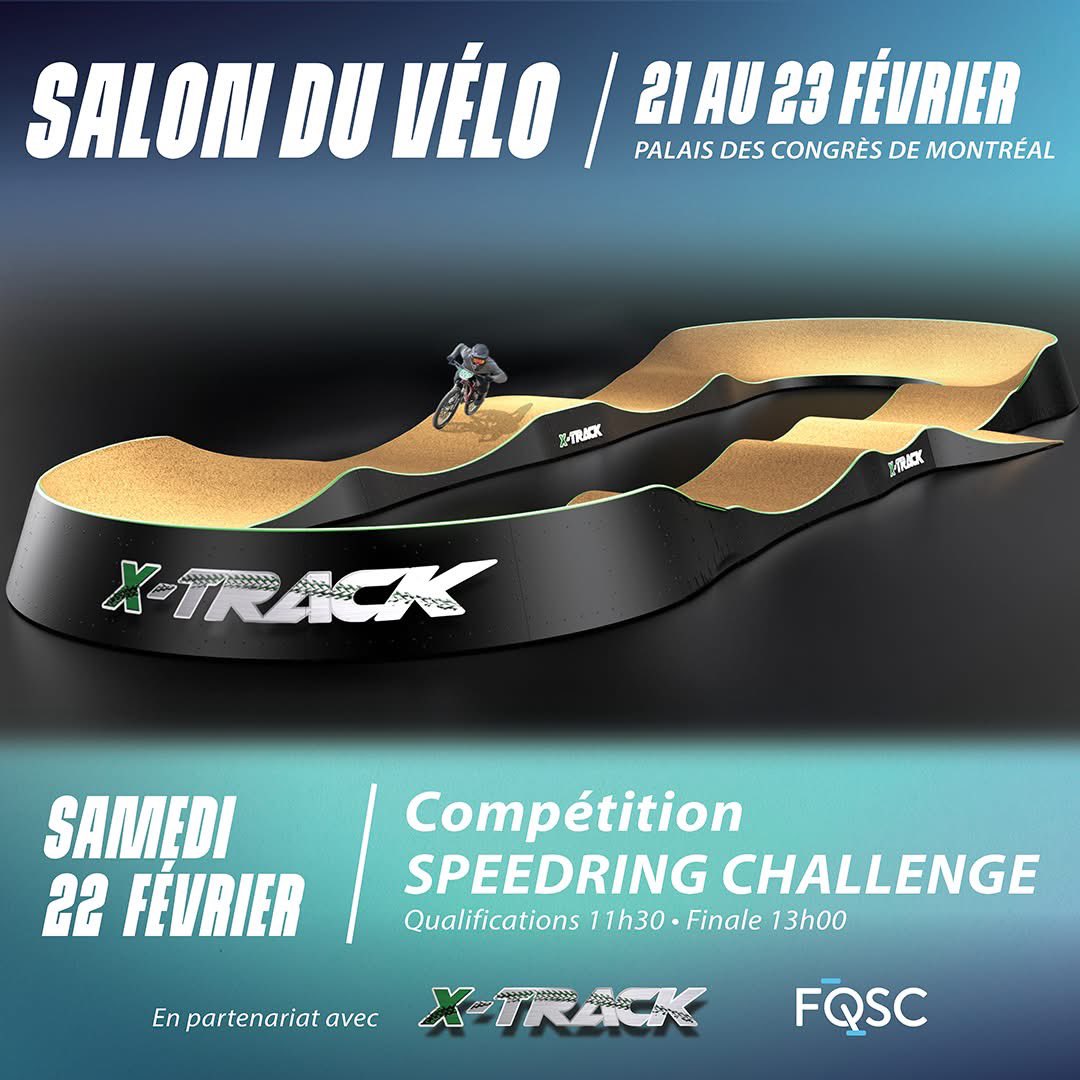 Le Salon du Vélo de Montréal 2025

 👉 Au programme :
- Des démonstrations spectaculaires par des athlètes pros et des clubs de BMX (DM-nous si ça vous intéresse de participer 👀).
- Et le clou du spectacle : une compétition officielle, samedi à 13h00! 🕐 <a href="/FQSC/">Sports cyclistes</a>
⚡️🏁🔥