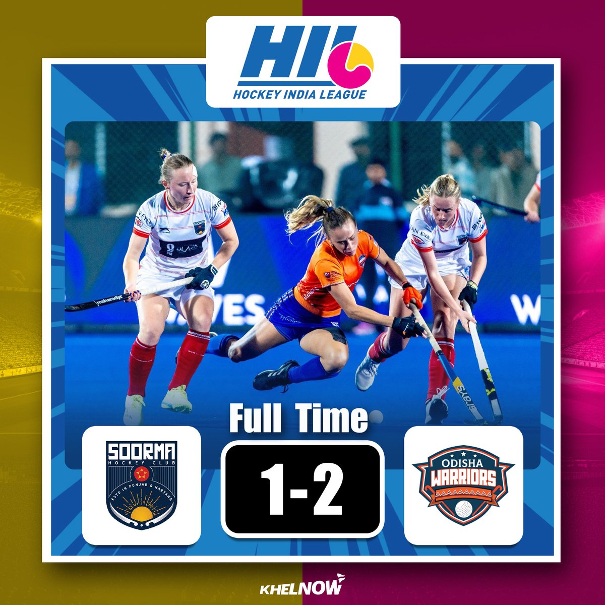 KhelNow's tweet photo. A brace from Rutuja Pisal guides Odisha Warriors to their first-ever Women's #Hockey India League title!! οΏ½οΏ½οΏ½οΏ½
Congratulations Odisha Warriors! ππ
#WHIL | @HockeyIndiaLeag https://t.co/VCXkOMbbdf