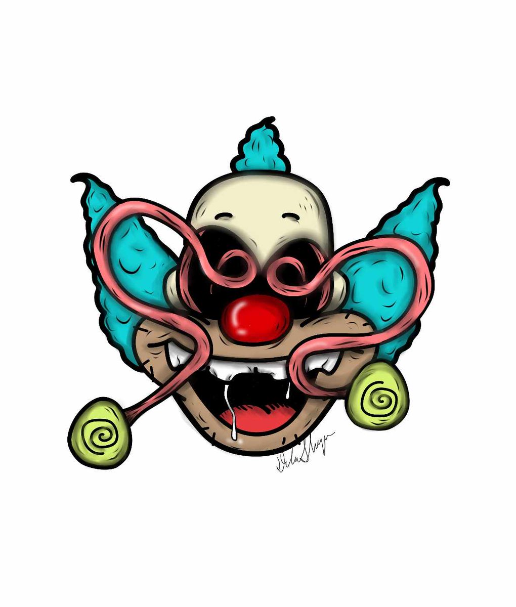 DeeeDee07's tweet photo. Take 2 of my Kooky Krusty. Didn't really like the original one I drew. Think I'm finally finding my style. 😁

#thesimpsons #krusty #krustytheclown #clown #art #freelance #graphicartist #graphicdesign https://t.co/KbhDoThCHj