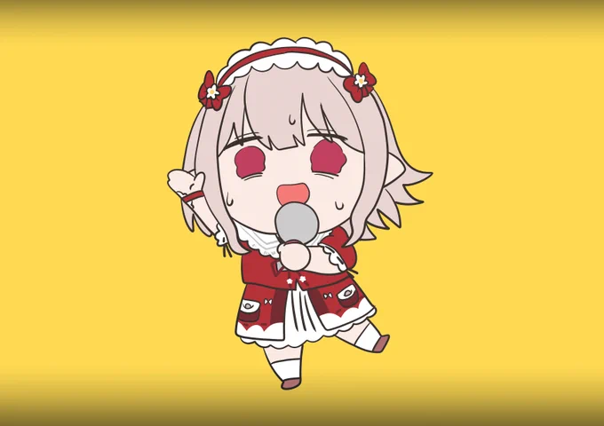 トレスでアニメーションさせたいえるえる 