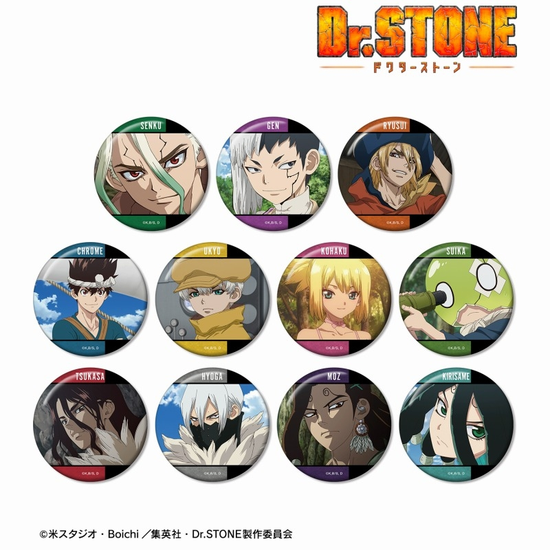 Dr.STONE 石神千空　あさぎりゲン　アニメイト　dvd特典缶バッジセット Dr.STONE/缶バッジ/石神千空/あさぎりゲン/ドクターストーン 4