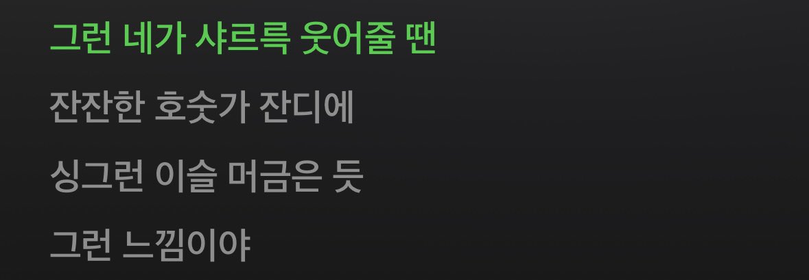 웨이보 영상보고 가사 이해완.