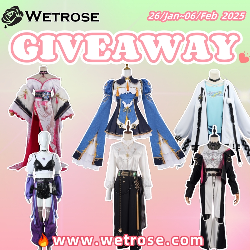 wetrose2019's tweet photo. Wetrose GIVEAWAY on X! 
Happy Chinese New Year!!!
$200USD Coupon for https://t.co/2SvQrT9fLi
To enter: 
1. Follow us @wetrose2019 and like this post.  
2. Quote or Repost (retweet) post. (don't repeat)  
3. This giveaway will be closed on 6th Feb 2025.   
Only 1 winner will be ONLY announced on @wetrose2019

*Meeting 300+ Quotes(RT) makes this giveaway available! 
*No Fake/Private/Blank icon accounts etc. Don't tag random people. 
*The winner has to post a story&feed&tweet to review the costume. 
*We never DM winner suspicious links. Please be careful not to be scammed. 

Gong Xi Fa Chai!
Kung Hei Fat Choi!
#wetrose #wetrosegiveaway #wetrosecosplay #CNYGiveaway