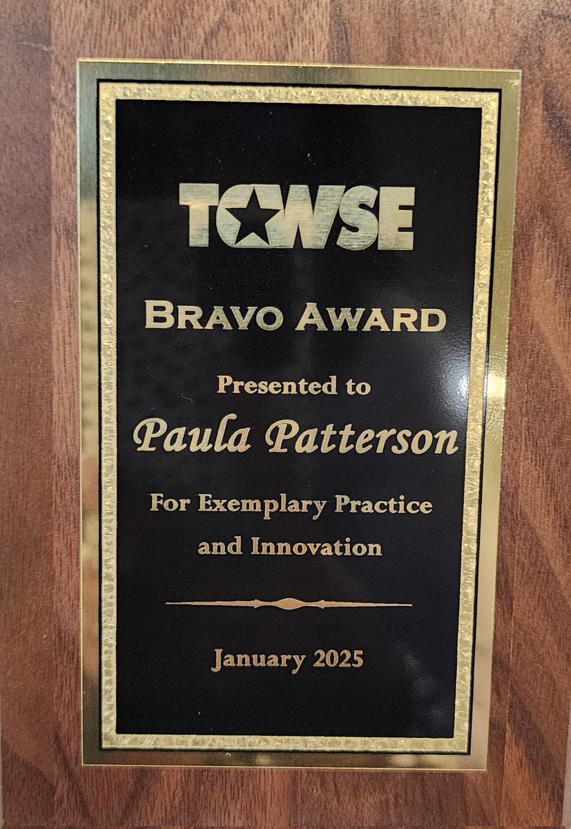 R4TCWSE's tweet image. Congratulations to Dr. Paula Patterson, our incredible @R4TCWSE President, on receiving the State @TCWSETx Bravo Award! Your dedication and contributions to Region 4 continue to inspire us all. Help us celebrate our Fierce &amp;amp; Fabulous LeadHER! #BravoAward #LeadHERship #Region4