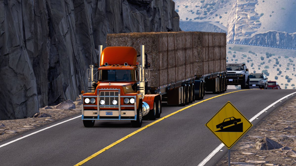 Aussie_Bushman's tweet photo. The Mack R
Modded with a 625hp V8 Cat Engine w/Air Start, it purred like a kitten all the way from Chihuahua Mexico to Lubbock Texas with Hay on a Jon Ruda T.P double flatbed !
#mack #bestcommunityever #americantrucksimulator #virtualphotography #jonruda https://t.co/u4tKG9VvoK