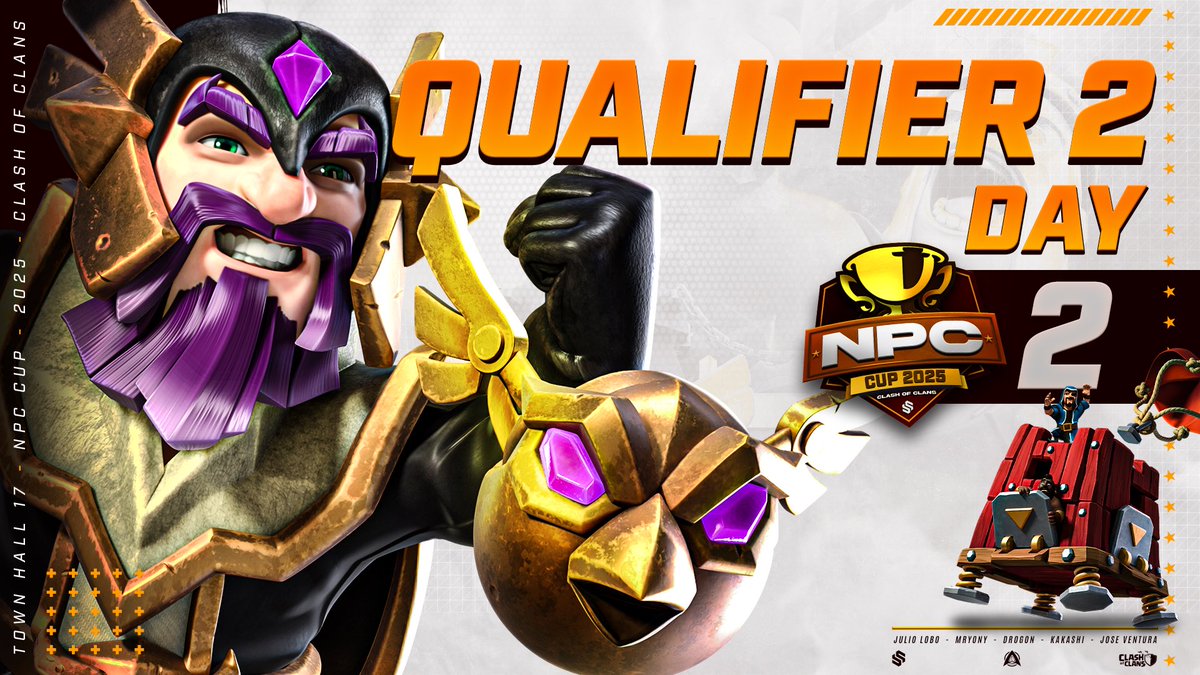 🟣 LIVEEEEEEEEEE!

Llegó el Día decisivo! Conocemos a los 4 equipos restantes clasificados a la NPC Cup! 🤩

🏆 NPC Cup by <a href="/StyleCupCoC/">Style Cup</a> Q2-D2

✅ FuChing NO.1 🆚 DIZI Goliath
✅ RO16
✅ RO8

TODO el MUNDO para DENTRO! ❤

📺 twitch.tv/style_cocc