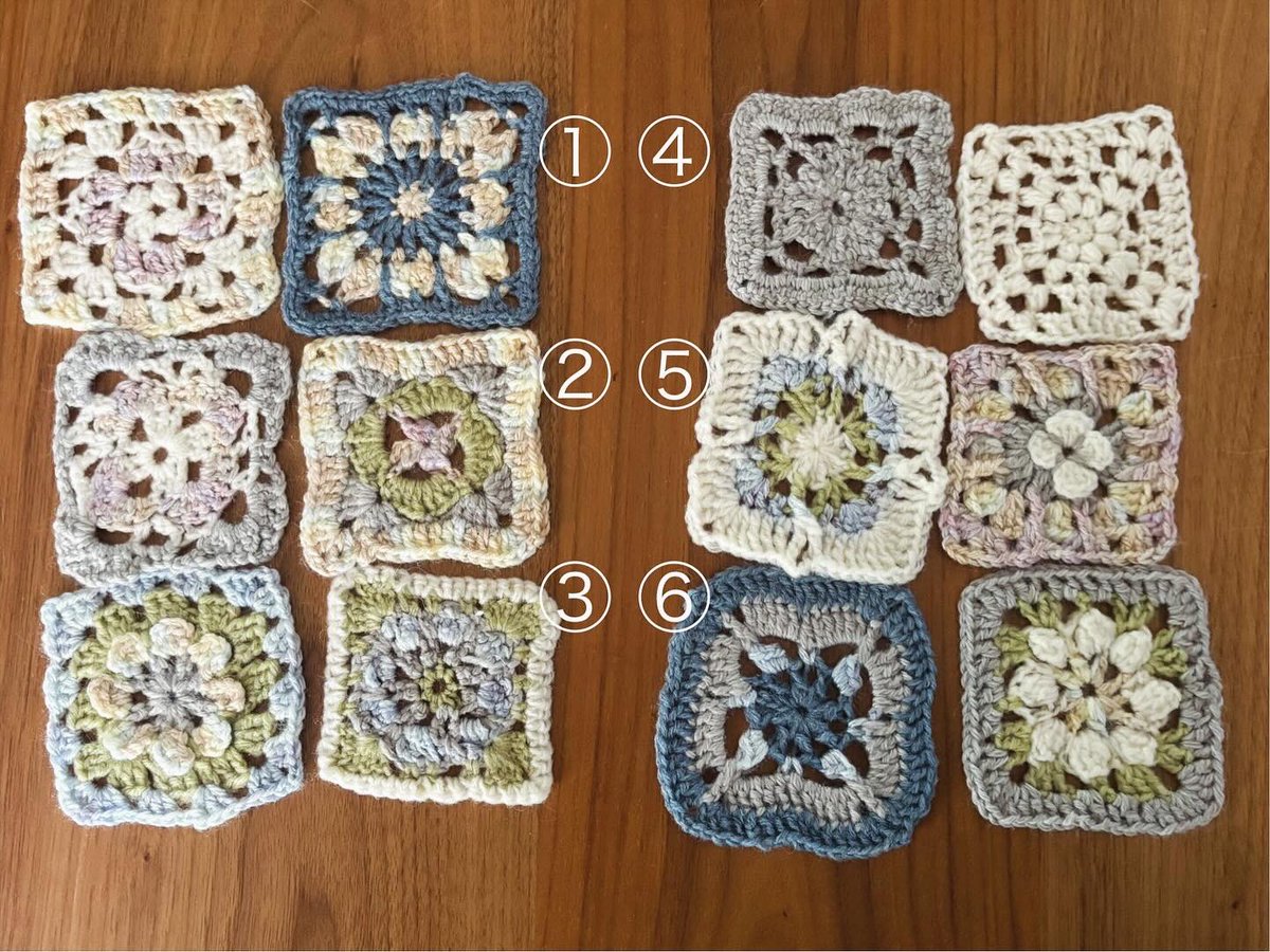 #編み物フェスタ2024 参加してます🧶

かぎ針編み初心者がモチーフ編みに初挑戦しました。
編み物めちゃくちゃ楽しい…
完全にハマった