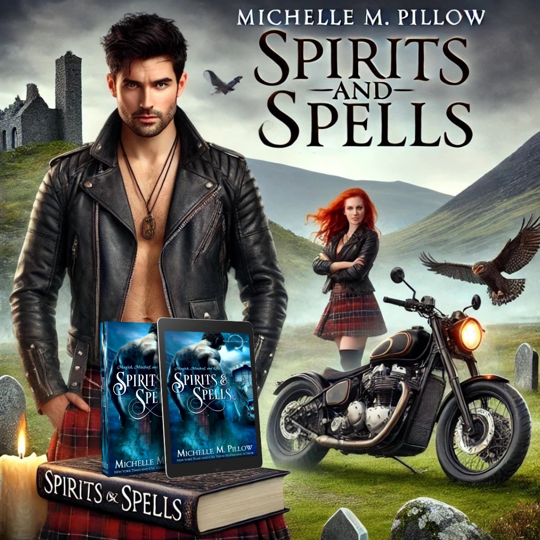✨ Magick. Mischief. Kilts.

Niall MacGregor erased Charlotte’s memories to protect her—but now they’re returning. With passion reigniting and danger looming, can their love survive the truth?

📖 Spirits and Spells by <a href="/MichellePillow/">Michelle M Pillow, Romantasy Author</a> 
michellepillow.com/spirits-and-sp…

#ParanormalRomance