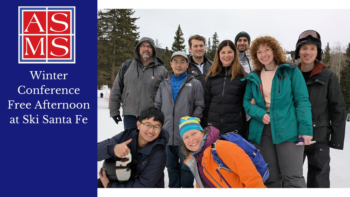 Am Soc for Mass Spec (@asmsnews) on Twitter photo The first <a href="/asmsnews/">Am Soc for Mass Spec</a> Winter Conference in Santa Fe is in progress. An intrepid group of skiers and snow boarders took to the slopes at #SkiSantaFe for some free afternoon fun!
#TeamMassSpec The first <a href="/asmsnews/">Am Soc for Mass Spec</a> Winter Conference in Santa Fe is in progress. An intrepid group of skiers and snow boarders took to the slopes at #SkiSantaFe for some free afternoon fun!
#TeamMassSpec