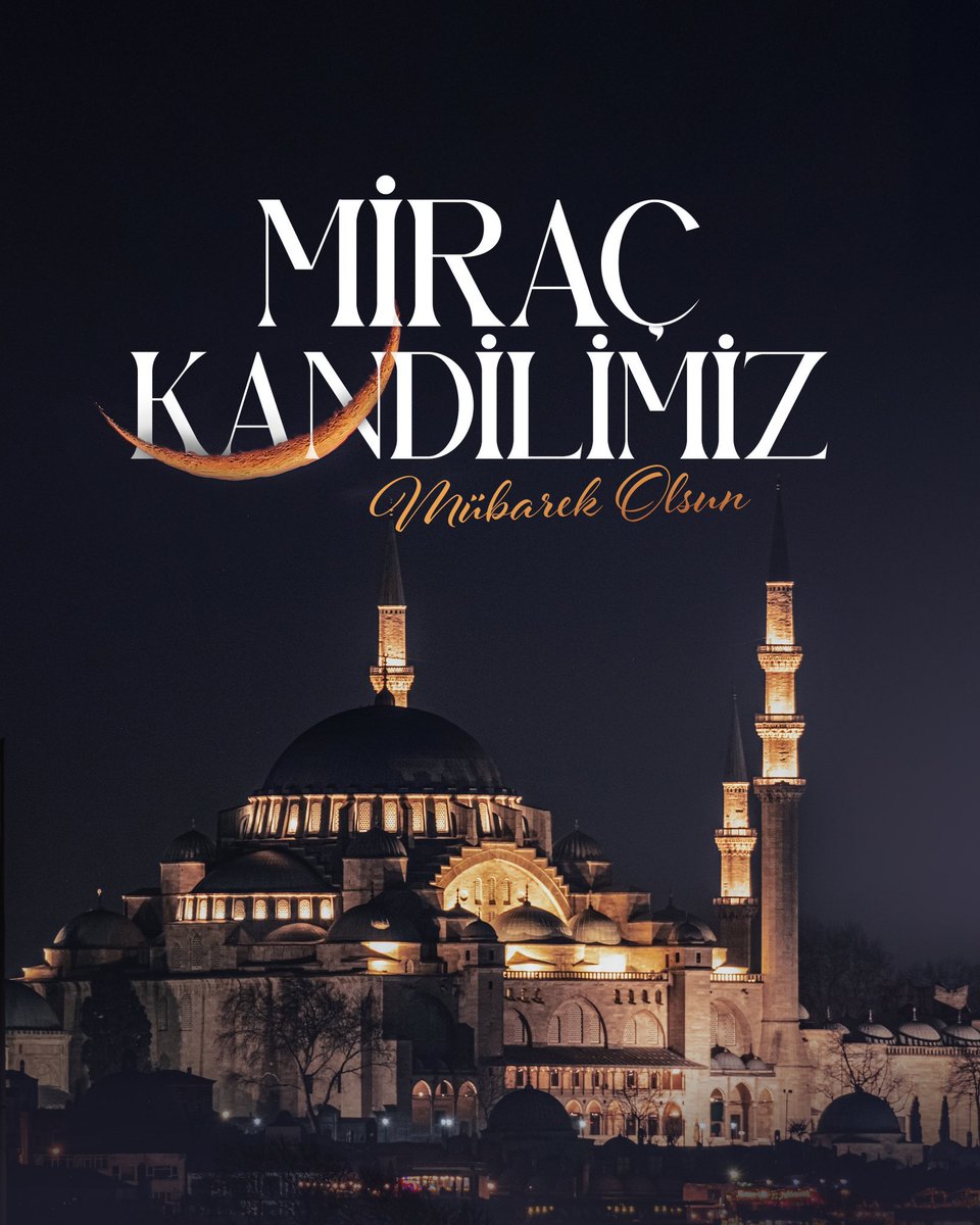 Hayırların fethi, şerlerin defi, mahzun gönüllerimizin şifası ve dualarımızın afiyetle kabulü için #MiraçKandili'miz mübarek olsun...

Dualarda buluşalım. 🌹
