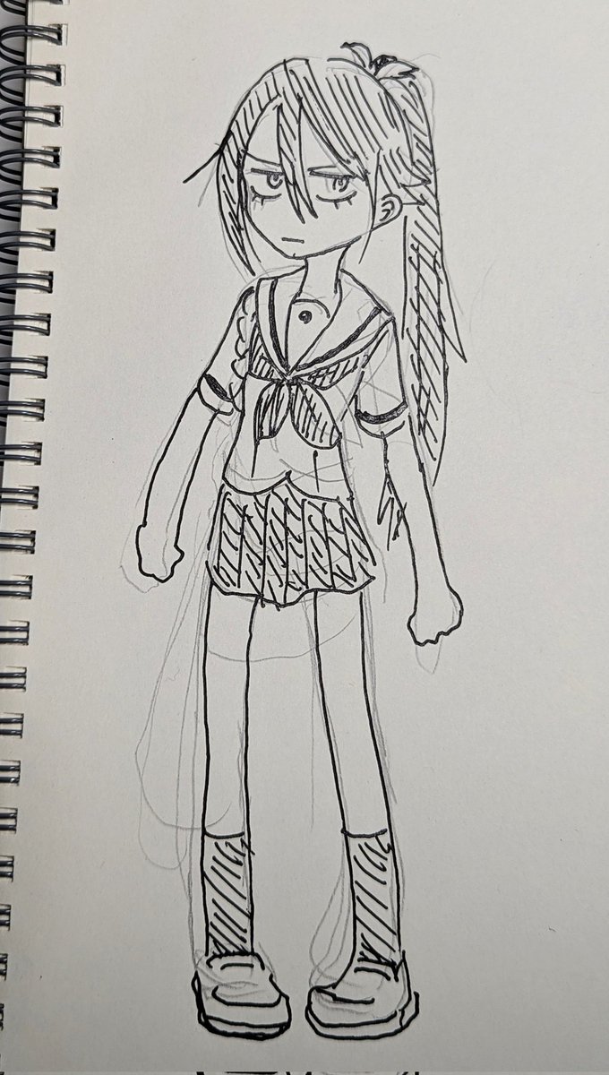したまつ毛描いたり手足長めとか
ディフォルメきかせてこういう方向もいいなとは思うんだよな 