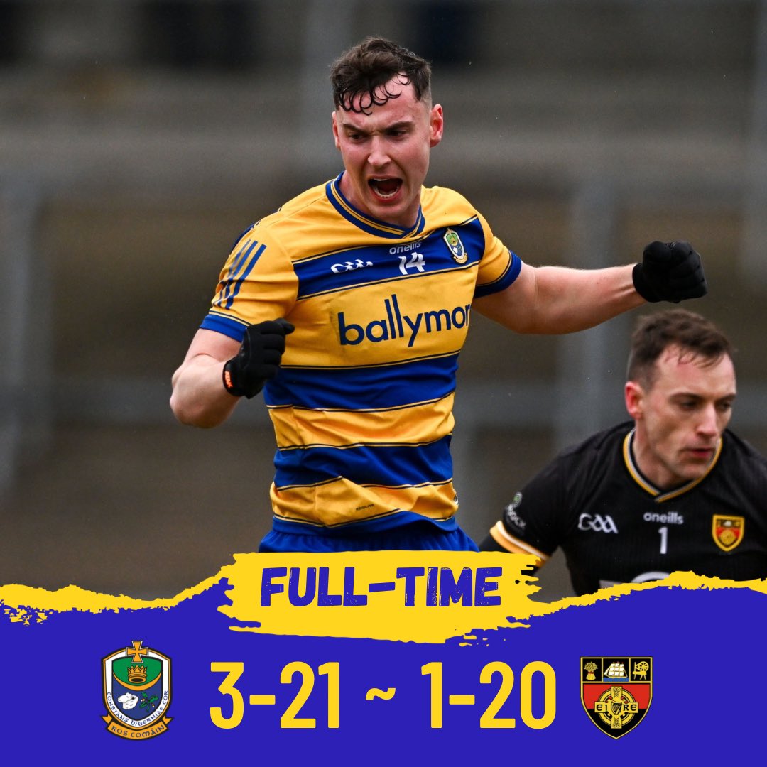 Well done lads. 👏

#RosGAA