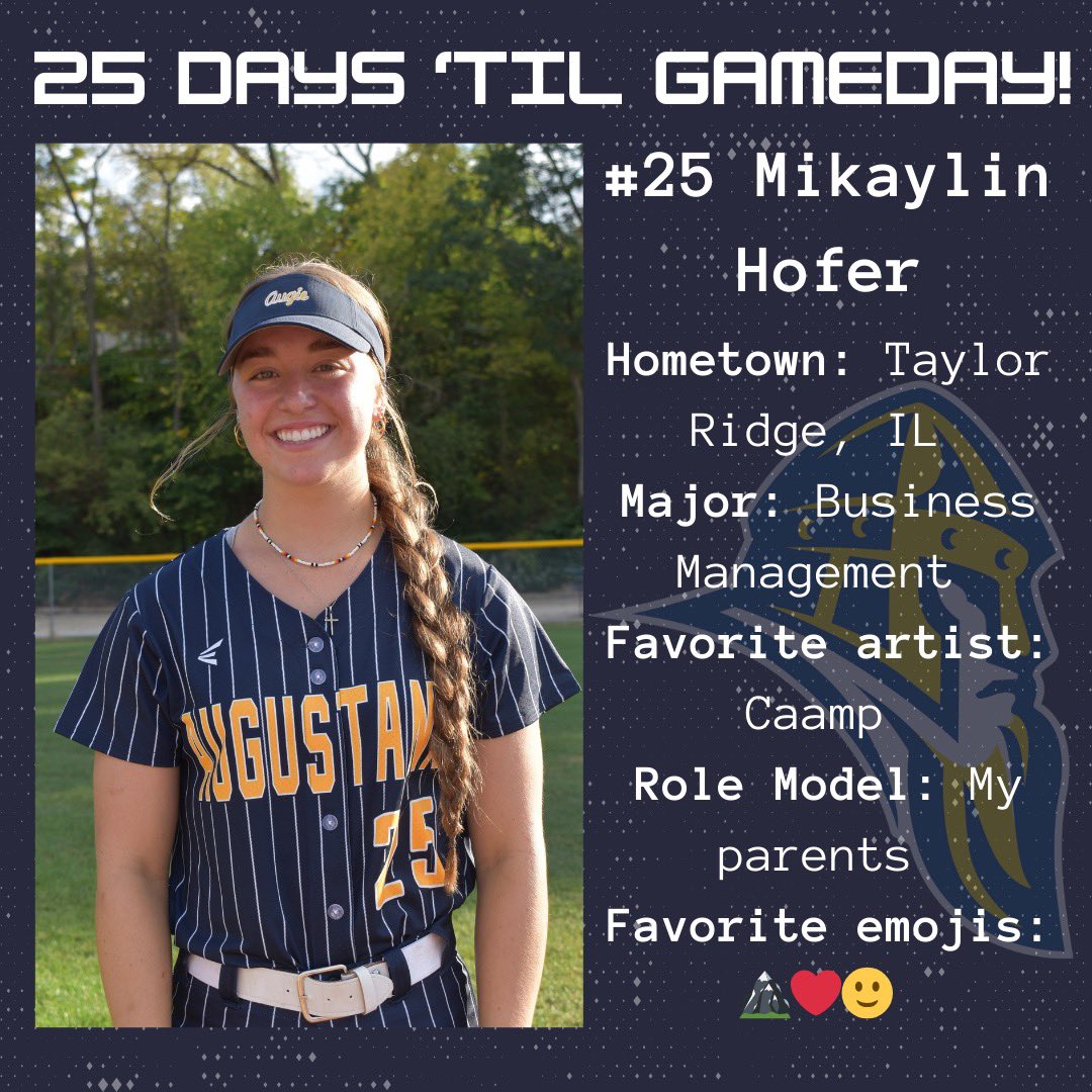 25 more days until we crack open the 2025 season! Meet #25, P/OF from Taylor Ridge, IL, <a href="/mikaylin_hofer/">Mikaylin Hofer</a>! #VikesOnSpikes <a href="/augieathletics/">Augustana Vikings</a>