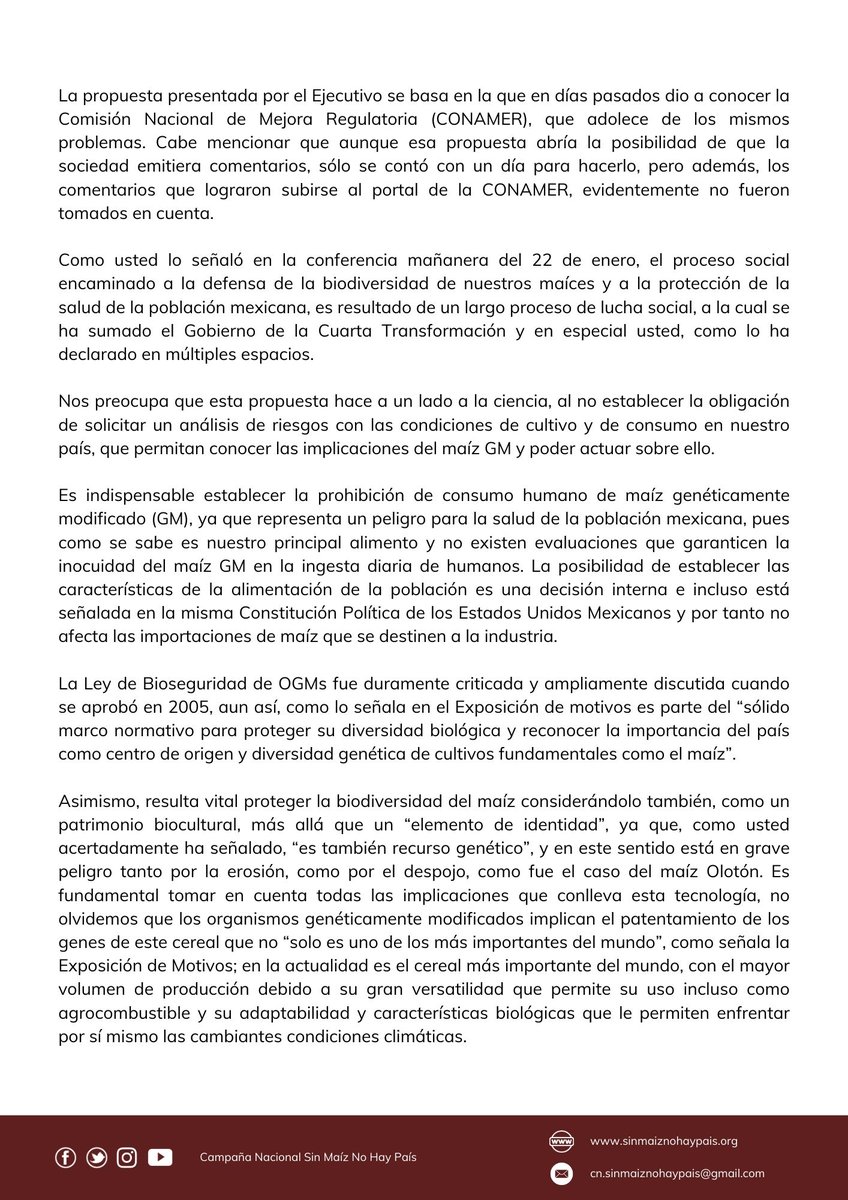 Sin Maíz No Hay País tweet media