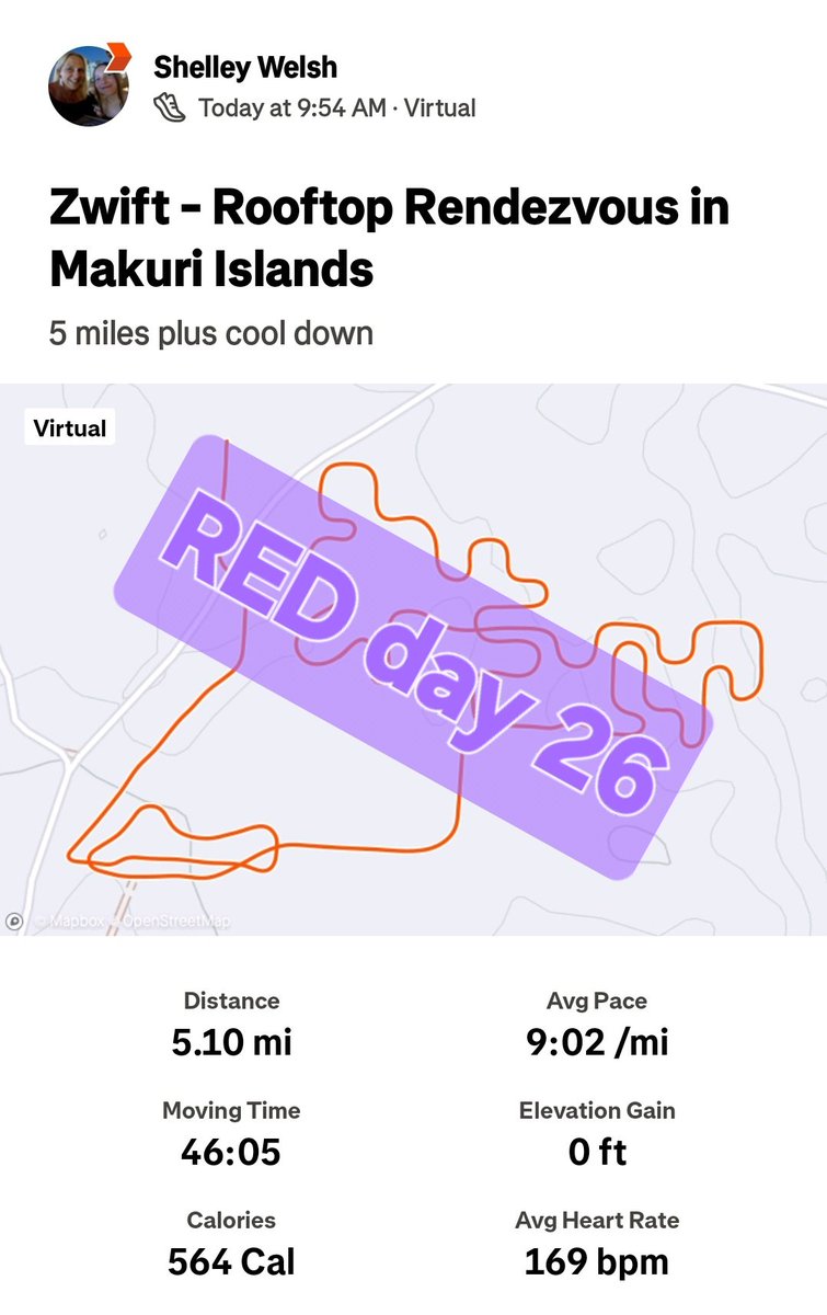 Day 26 of <a href="/REDJanuaryUK/">RED January</a> and a 5 mile run to start a Sunday! On target for 90miles of running this month. Thanks to <a href="/embarkfed/">Embark Federation</a> for the #redjanuary challenge.