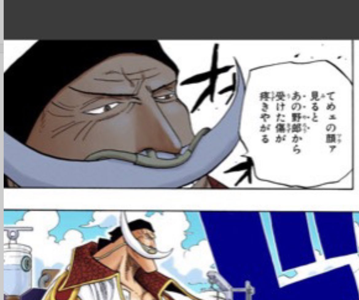 白ひげがシャンクスに言ってた台詞の意味が分かった気がする。 ワンピ