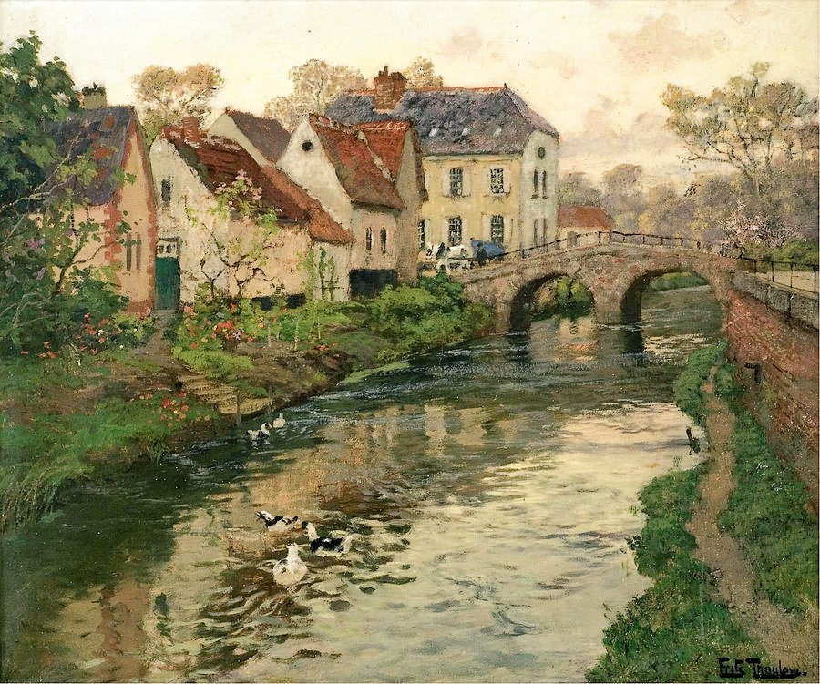Fritz Thaulow (1847-1906)
Norwegian Impressionist painter best known for his naturalistic landscapes.