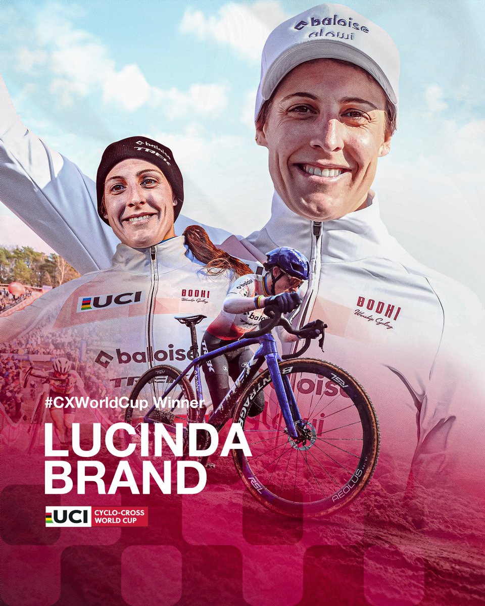 UCI Cyclo-cross World Cup (@ucicyclocrosswc) on Twitter photo Queen of consistency! <a href="/lucinda_brand/">Lucinda Brand</a> secures her 3οΈβ£rd #CXWorldCup GC win. π #FLCS Queen of consistency! <a href="/lucinda_brand/">Lucinda Brand</a> secures her 3οΈβ£rd #CXWorldCup GC win. π #FLCS