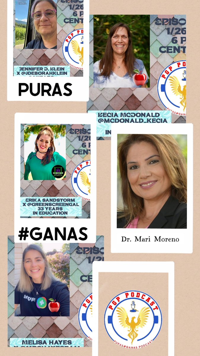 #PGPPODCAST 
E. 38 <a href="/MrsHayesfam/">Melisa Hayes 🌈💙💛</a>
<a href="/GreenScreenGal/">Erika Sandstrom #FETC #ISTE #SXSW</a> <a href="/mcdonald_kecia/">Kecia McDonald 🌺 she/her</a> <a href="/jdeborahklein/">Jennifer D. Klein</a> 

E. 39 <a href="/AlanaWinnick/">Alana Winnick</a> <a href="/frankpBCC/">Frank Polen</a>
<a href="/MCArreola21/">Michael Arreola</a> <a href="/DrAntwonSutton/">Antwon Sutton</a>

E. 40 <a href="/RobertH_2334/">RobertH</a>

E. 41 <a href="/DiffDiscipline/">Differentiated Discipline</a> Ryan Scott <a href="/OptionsHS_SISD/">Options_HS</a> <a href="/MrCranfordISS/">Johnathan Cranford</a> Sam Perrone