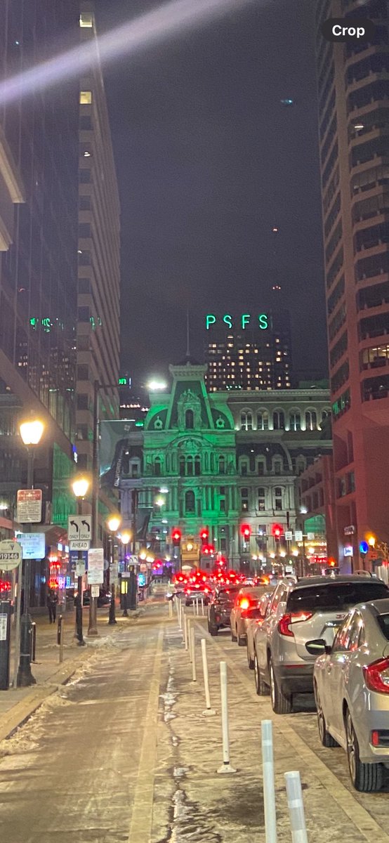 Kudos to ⁦<a href="/PhiladelphiaGov/">City of Philadelphia</a>⁩ for getting the city ready for the big game. Coolest thing I’ve ever seen in 27 years working downtown!