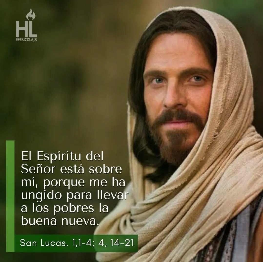 gilortiz_'s tweet photo. El Espíritu del Señor está sobre mí, porque me ha ungido para llevar a los pobres la buena nueva. Lc.1,1-4; 4, 14-21. #PalabradelSeñor #EvangeliodelDía #hl #EscuchemosMisa https://t.co/cS2kOFzOUa