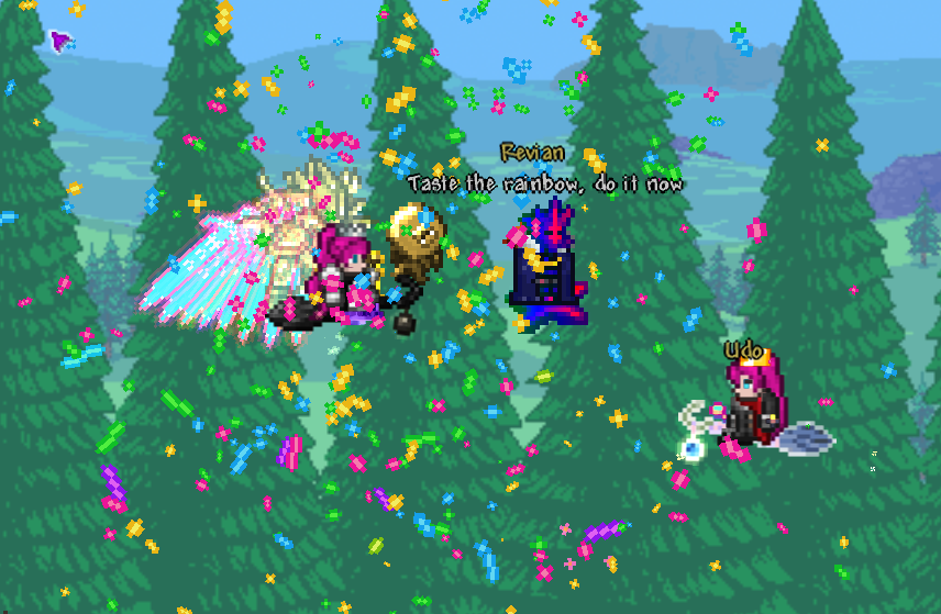 RavernaRook's tweet photo. Today, I am the proudest person in the world... 
My community helped me to finish Terraria.

We managed together to defeat the Moonlord (thrice) and finish the Zenith.

Moreover, Udo solo in daylight, Empress of Light. 

Thank you very much, my dear inkdrops. https://t.co/LETnA7dtYK