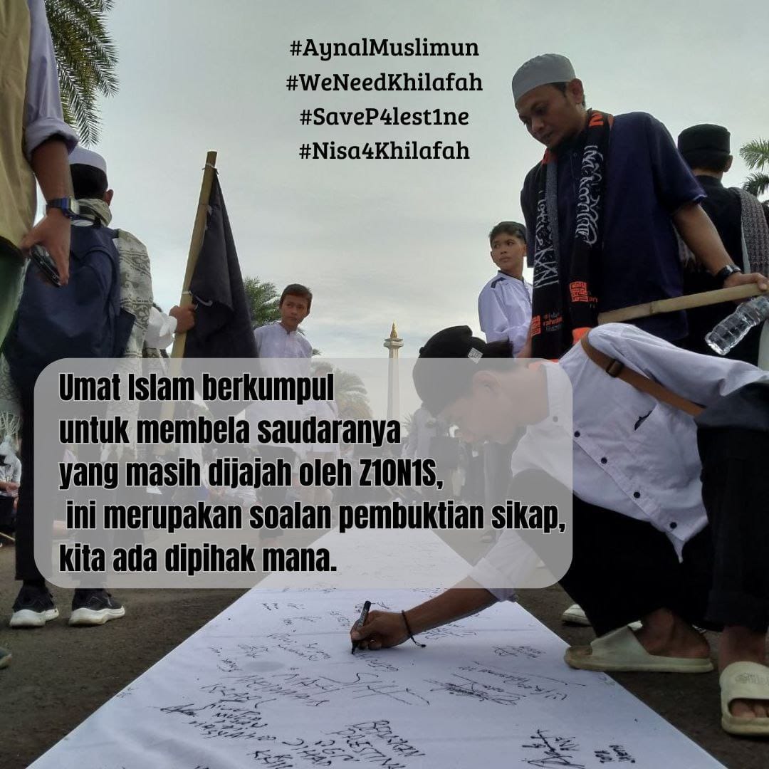 EGivey's tweet photo. #AynalMuslimun
#WeNeedKhilafah
#SaveP4lest1ne
#Nisa4Khilafah https://t.co/Qh6rPXzu4g