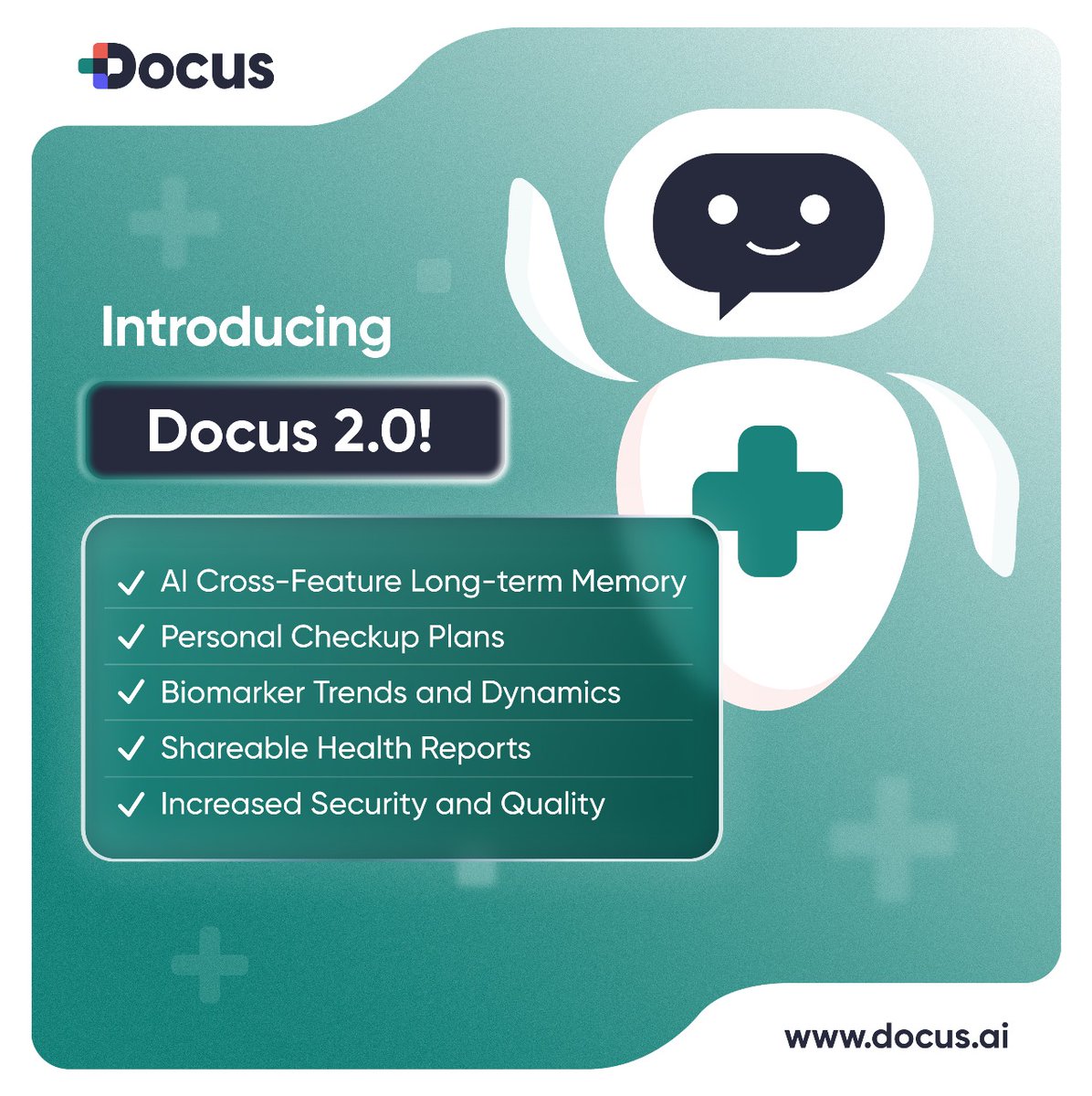 DocusAICoin's tweet image. Recap of Docus 2.0 version. Docus 3.0 will be launching soon.