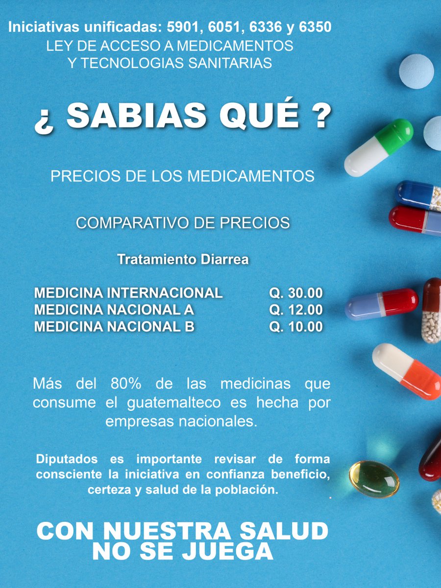 medperspegt's tweet photo. La mayoría de los medicamentos que consumes son fabricados en Guatemala y a precios más accesibles. https://t.co/3LT9NzwhhL