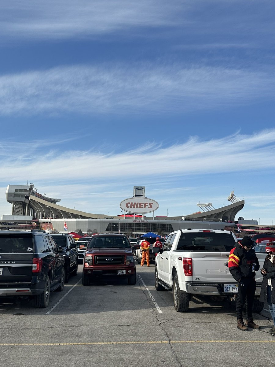 In KC for Chiefs vs Bills. GO CHIEFS!! #ChiefsKingdom