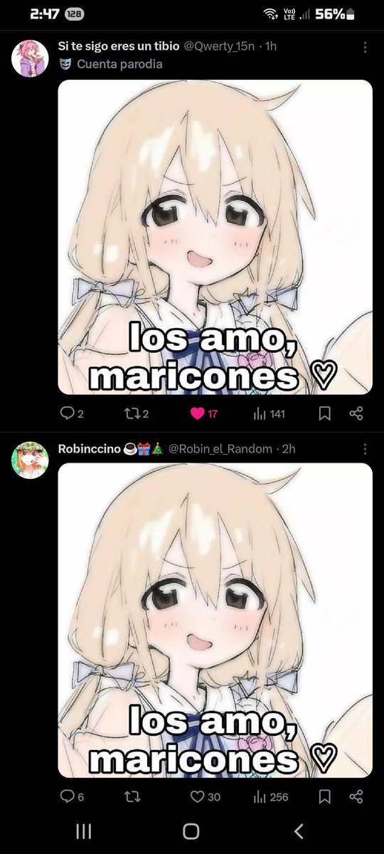 Miren estos dos publicando lo mismo