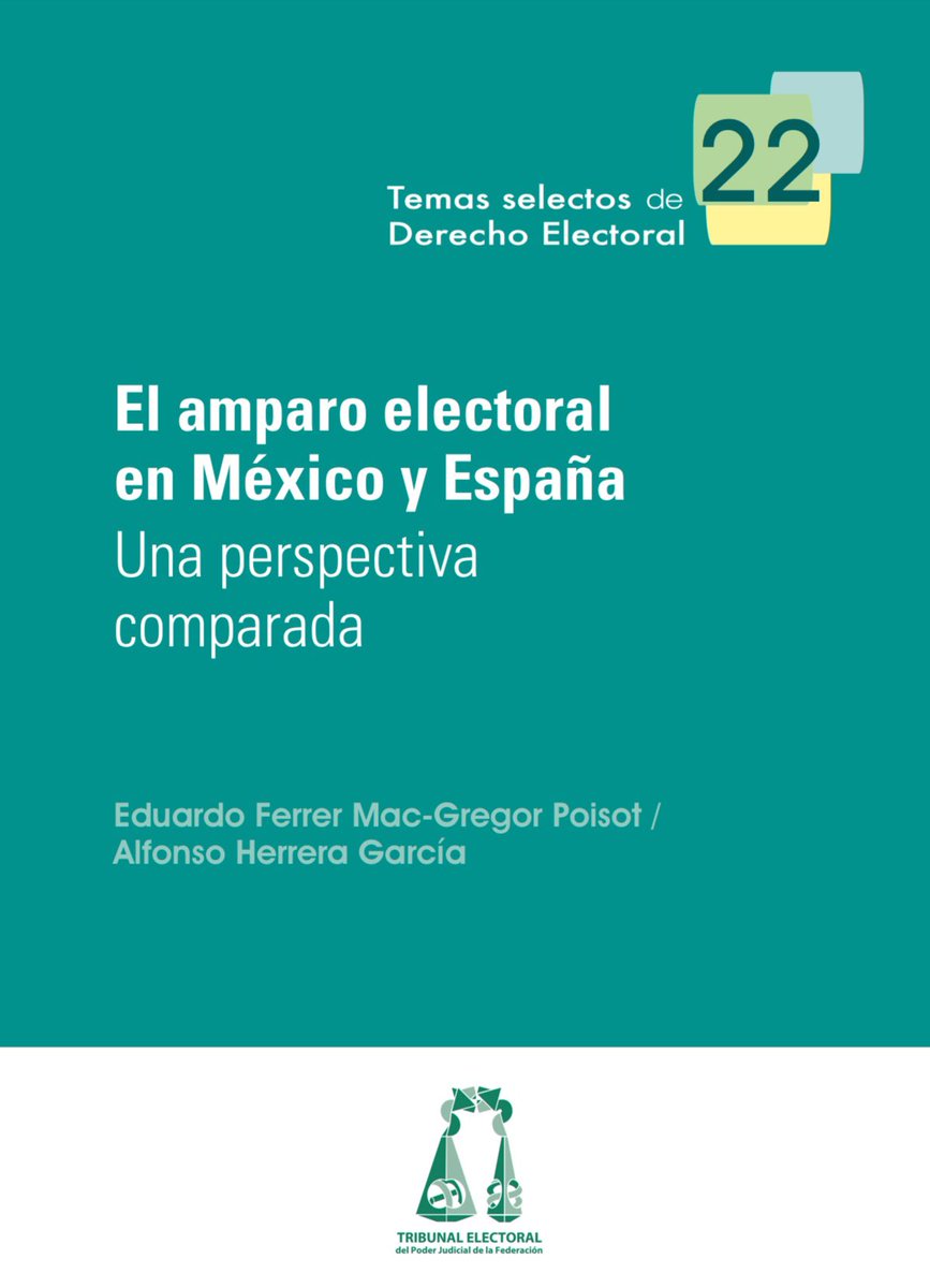 jAlfonsoHerrera's tweet photo. Por si fuera de interés.

«El amparo electoral en México y España. Una perspectiva comparada»

Que escribimos con Eduardo Ferrer MacGregor:

https://t.co/VRo77iVqQT https://t.co/eDPCt5Pa3z