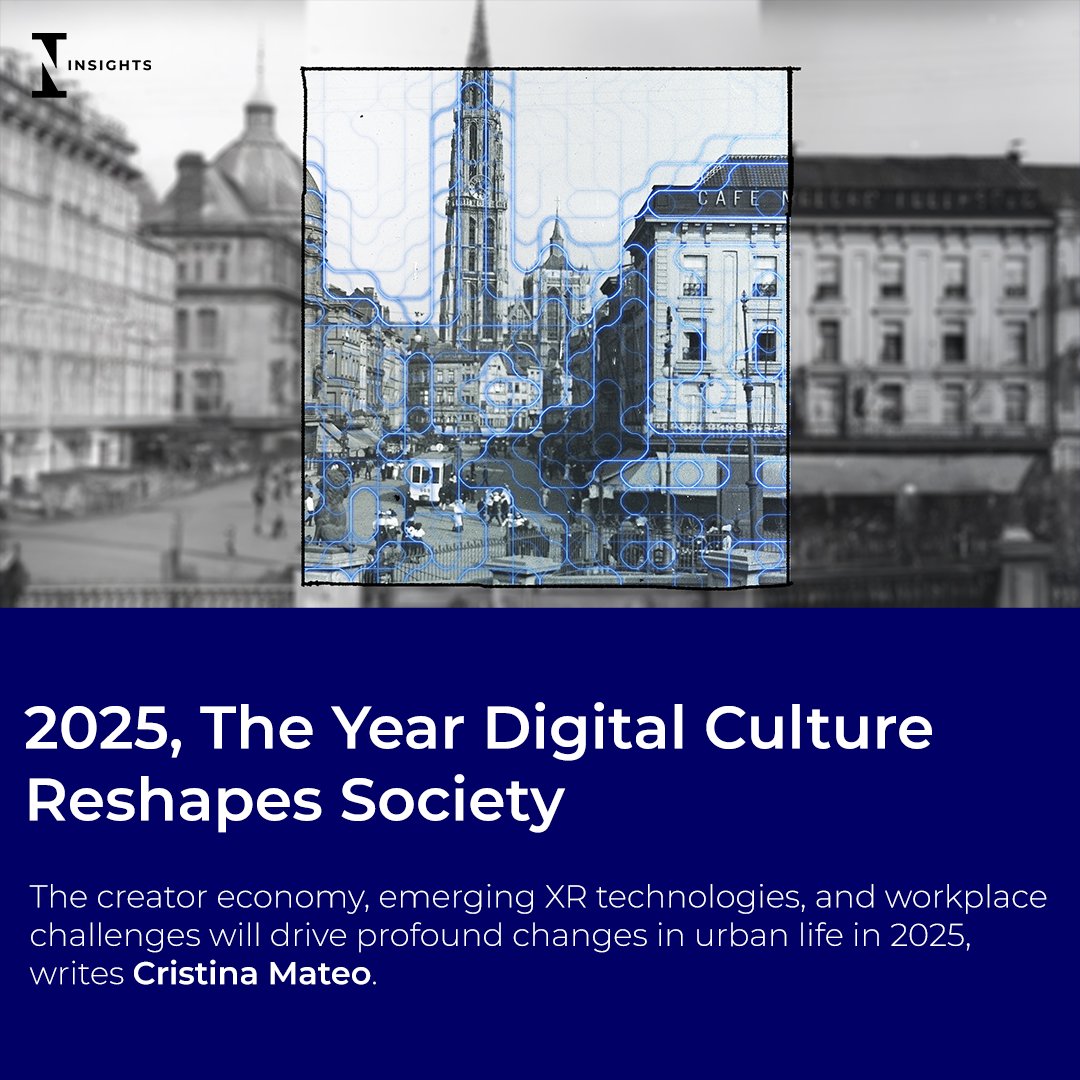 2025 is out, and it is the year #digital culture will have a huge impact in #urban life! 
Read my article in <a href="/IeInsights/">IE Insights</a>
<a href="/ieArchDesign/">iearchdesign</a> <a href="/IEuniversity/">IE University</a> #IE_Insights 
ie.edu/insights/artic…
Thanks <a href="/kelissa/">kerry parke</a>