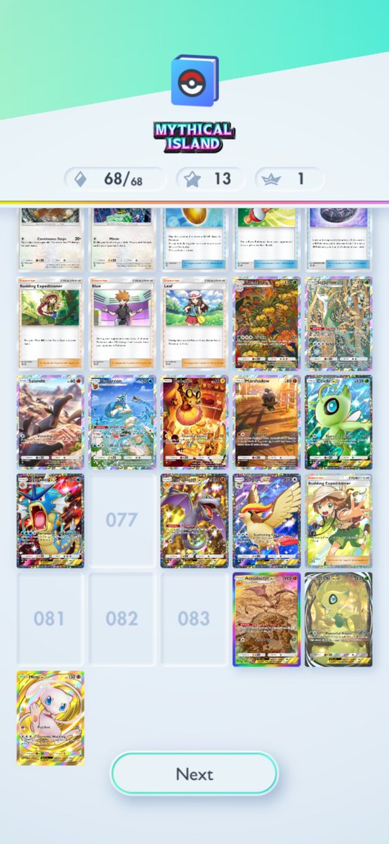Hackerboy__'s tweet photo. BRO FINALLYYYYYY MY FIRST CROWN RARE OFF OF A DAILY PACK 😭😭😭😭 IT'S SO BEAUTIFUL ❤️❤️

#Pokemon #PokemonTCGPocket #CrownRare #MewEX #Mew https://t.co/A56aSwkwSC