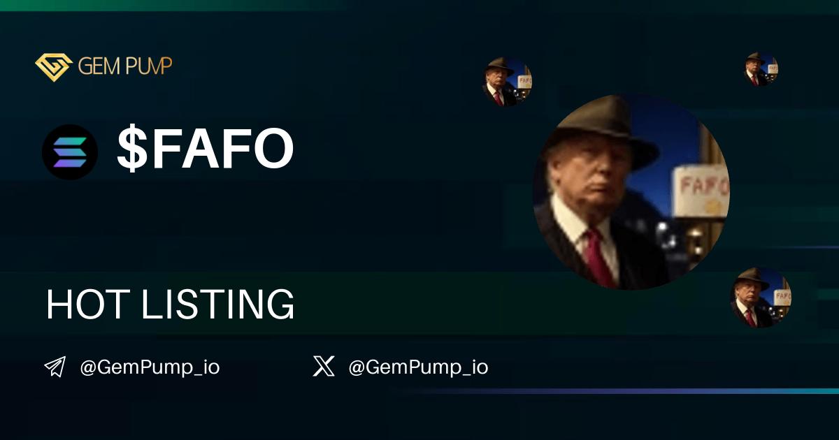 🔥Attention! #FAFO is living on Gempump.io now🚀

FAFO 🤝 <a href="/GemPump_io/">GemPump.io | Listing 💎</a>

📄 CA:BP8RUdhLKBL2vgVXc3n7oTSZKWaQVbD8S6QcPaMVBAPo
 🌐 TG：t.me/FAFOCOIN_PORTAL

💎GemPump：gempump.io/token/fafo
#gempump #memecoin #100xgem