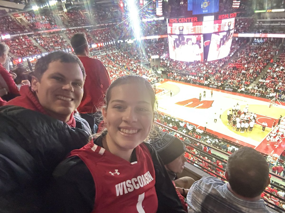dlarsonuw's tweet photo. @CEssegian it was fun to watch you from these seats again! We will be cheering for you to win all the other games! https://t.co/XN0ujSenUB
