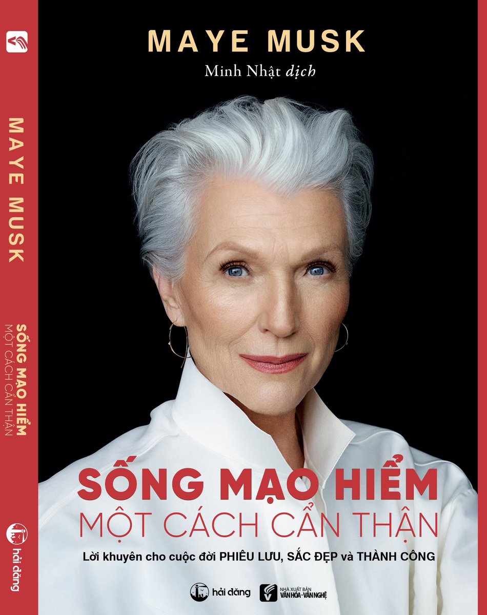 mayemusk's tweet photo. My Vietnamese book contract has just been renewed👏👏😍😍 I’m so happy that my book is a bestseller in Vietnam. 
27 years ago I was in Ho Chi Minh City for a modeling job, and toured the city for half a day. It was fascinating. I really need to go back. 
Thanks to my literary agents @CookeMcDermid and the publisher Hai Dang Cultural Service and Trading Co. Ltd. 🇻🇳❤️
#AWomanMakesAPlan
#ItsGreatToBe76