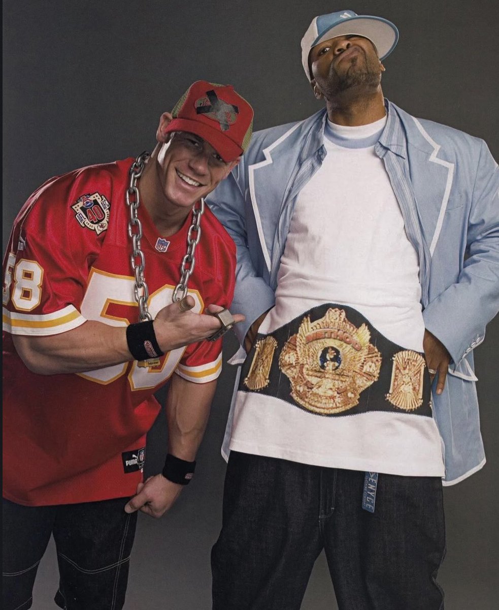 7700saint's tweet photo. John Cena and Method Man for WWE SmackDown Magazine (2004) https://t.co/y4ijI6qtD2