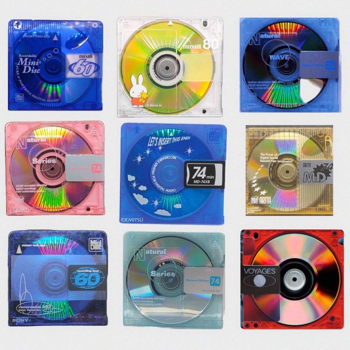 Various MiniDiscs