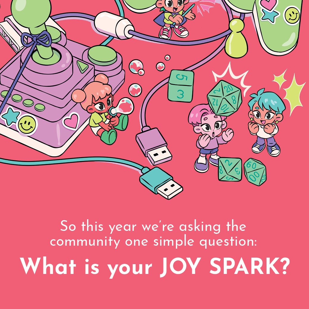 nzgamesfest's tweet photo. ✨ Introducing the theme for Play by Play 2025! — Joy Sparks!✨

🤩 Join the conversation and submit your talk application today, we can’t wait to see you there!💖

⏰Talk submissions close 11.59pm Friday 28th of February 2025.

🔗 Apply here: https://t.co/rnNJMOHlqV https://t.co/BXoEB4WbNt