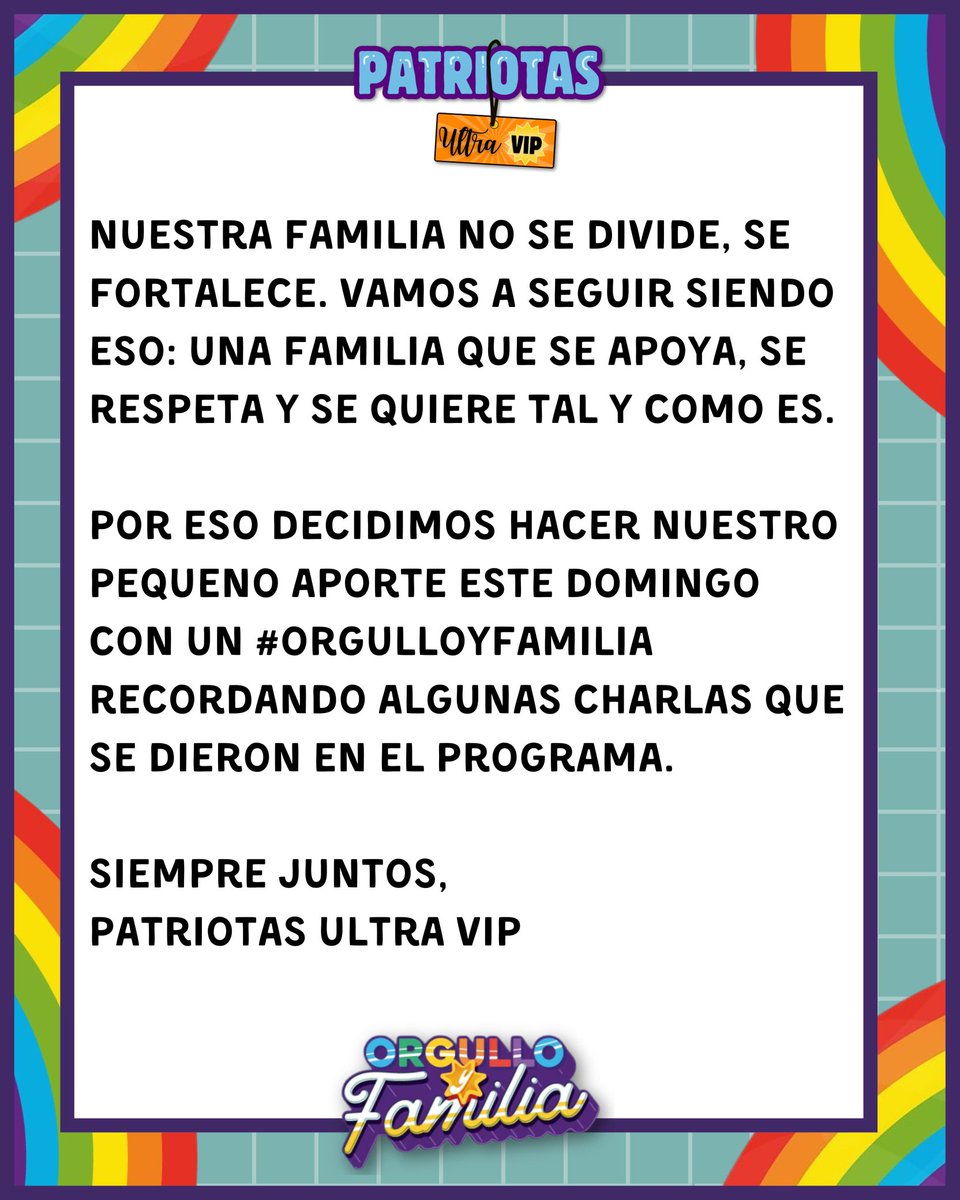 pyfUltraVip's tweet photo. Los invitamos a sumarse a esta pequeña movida mañana con #OrgulloYFamilia y #PatriaYFamilia dejando algún clip u opinión.
Nuestros mensajes siempre están abiertos para quien necesite hablar 🫶🏻 https://t.co/AyuClX8P59