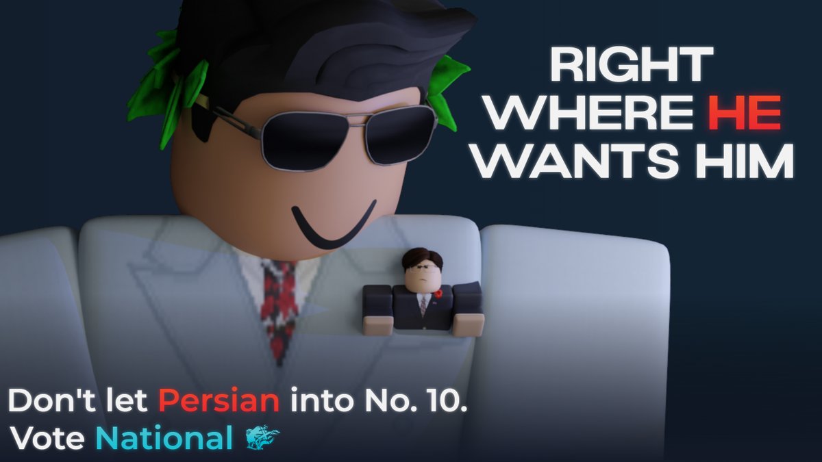 MartinJBaldwin is RIGHT where Persian wants him. 
Don't let Persian into No. 10. Join the Nationals.