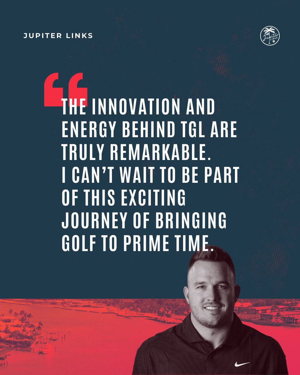 JupiterLinksGC's tweet photo. BREAKING NEWSย ๐จย The Millville Meteor lands in Jupiter. โ๏ธ๐๏ธ
Introducing the first Jupiter Links Limited Partner, center field legend @MikeTrout.ย
#JuptierLinksGC | #LinkwithLegends https://t.co/LSa3awrGtX
